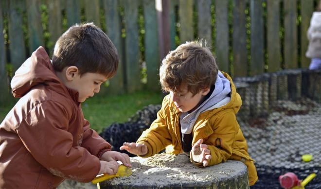 kinderen van speelleergroep Sinne